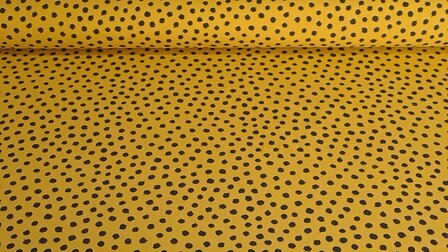 Organic Cotton Jersey Fantasy Dots Yellow