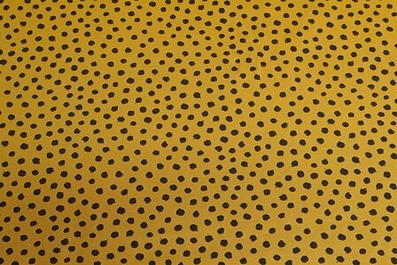 Organic Cotton Jersey Fantasy Dots Yellow