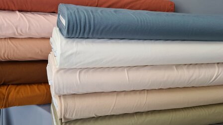 Katoen Tricot Effen Oud Blauw