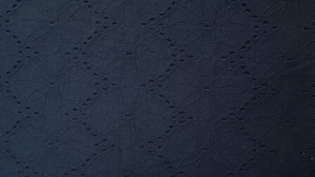 Cotton Jacquard Jersey Navy