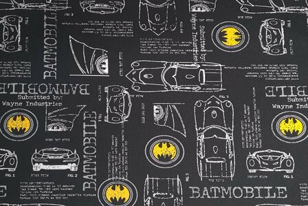 Cotton Jersey Batman Black