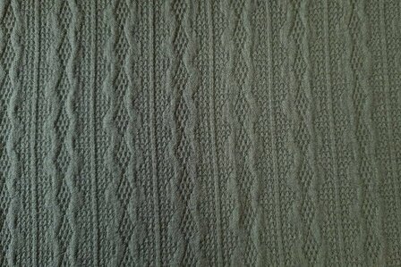 Knitted Viscose Cable Green