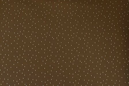 Cotton Jersey Dots Brown