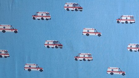 Cotton Jersey Ambulance Blue