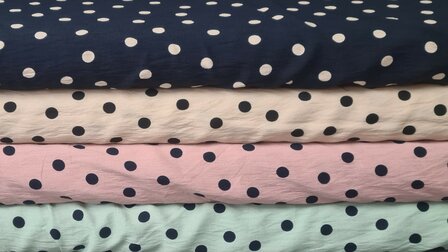 Viscose Crepe Dots Ros&eacute;