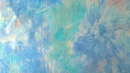 Viscose Shinio Water Stains Blue