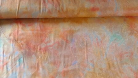 Viscose Shinio Water Stains Coral
