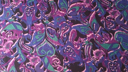 Heavy Viscose Jersey Abstract Purple