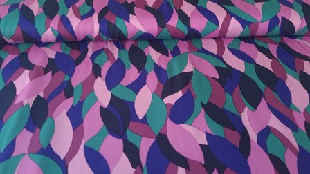 Viscose Twill Abstract Cyclam