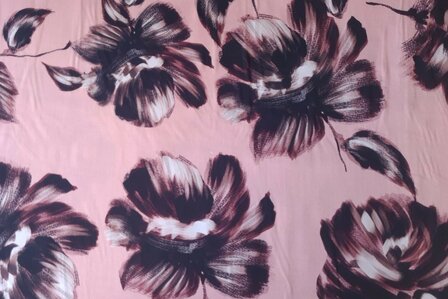 Viscose Satin Flowers Ros&eacute;