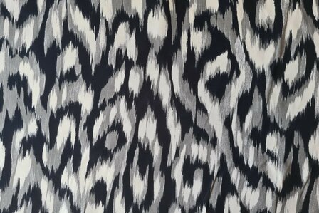 Viscose Stretch-Twill Animal Beige