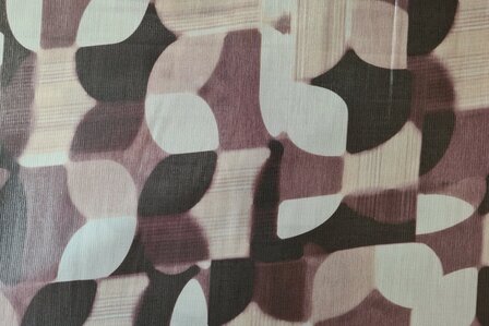 Party Cotton Geometric Dots Brown