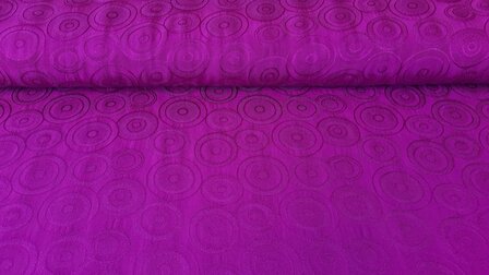 Viscose Satin Jacquard Cyclam