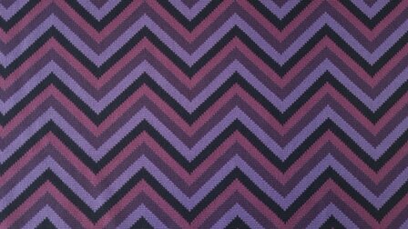 Knitted Jacquard Zigzag Purple