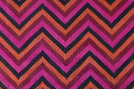 Knitted Jacquard Zigzag Brick