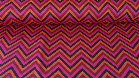 Knitted Jacquard Zigzag Brick