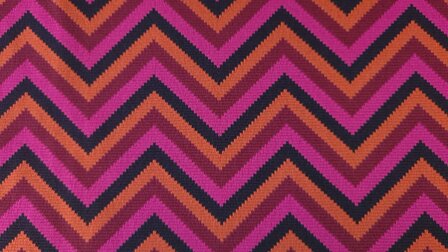 Knitted Jacquard Zigzag Brick