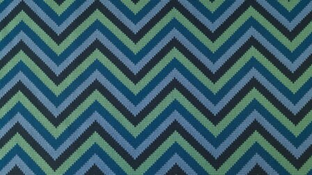 Knitted Jacquard Zigzag Petrol