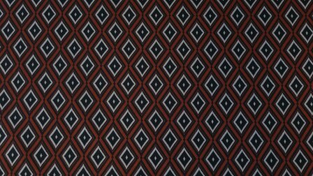 Punta Jacquard Retro Diamonds Brick