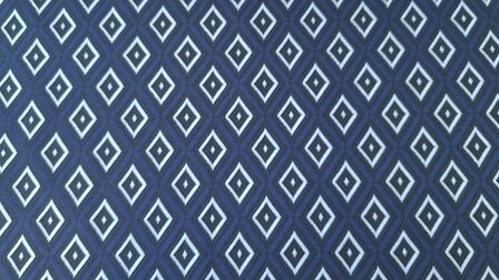 Punta Jacquard Retro Diamonds Blue