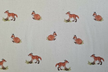 Organic Cotton Jersey Digital Fox