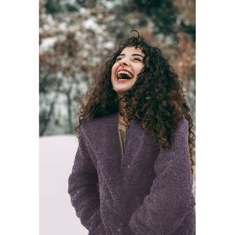 Soft Teddy Boucl&eacute; Taupe Brown