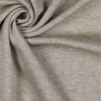 Heavy Knitted Viscose Beige Melange