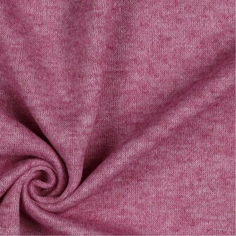 Heavy Knitted Viscose Cerise Melange