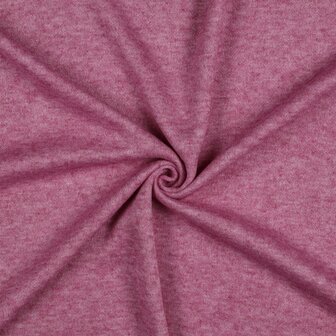 Heavy Knitted Viscose Cerise Melange