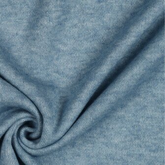 Heavy Knitted Viscose Blue Melange