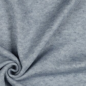 Heavy Knitted Viscose Light-Blue Melange