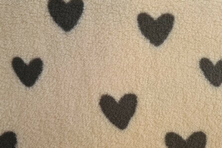 Teddy Sherpa Fleece Hearts 