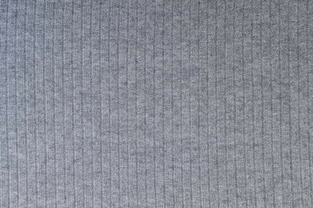 Knitted Rib Jersey Grey Melange