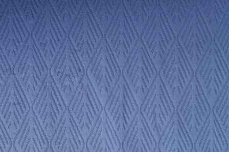 Knitted Cotton Jacquard Diamond Indigo