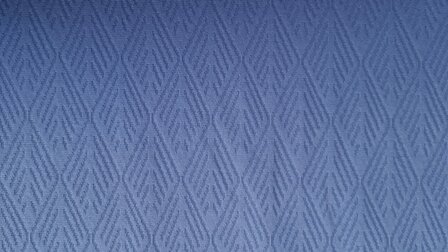 Knitted Cotton Jacquard Diamond Indigo