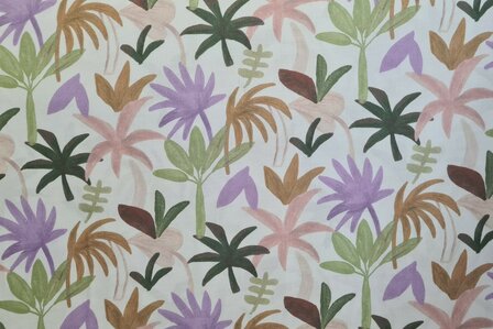 Cotton Voile Palm Lilac ( Nerida Hansen)