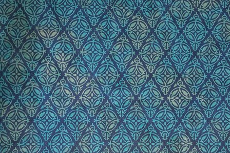 Cotton Ornament Batik Handmade Blue