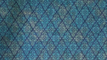 Cotton Ornament Batik Handmade Blue