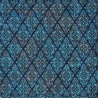 Cotton Ornament Batik Handmade Blue