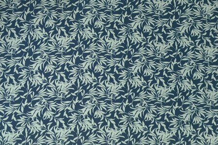 Viscose Leaves Navy