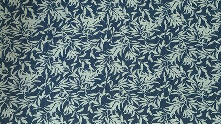 Viscose Leaves Navy