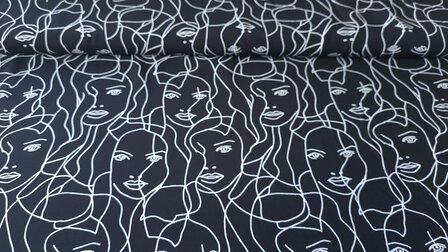 Viscose Faces Black