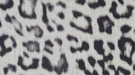 Viscose Linnen Slub Leopard Natural