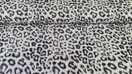Viscose Linnen Slub Leopard Natural