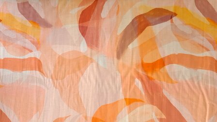 Viscose Linnen Mix Cosmo Coral