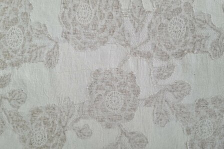 Floral Linnen Jacquard Mousseline