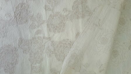 Floral Linnen Jacquard Mousseline