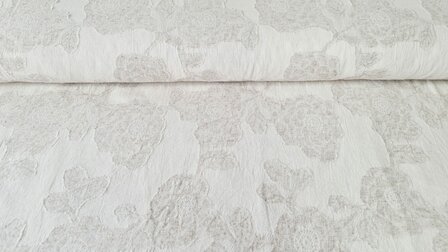 Floral Linnen Jacquard Mousseline