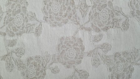 Floral Linnen Jacquard Mousseline