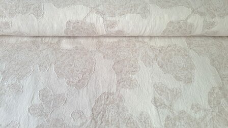 Floral Linnen Jacquard Mousseline